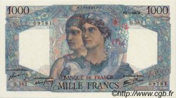 1000 Francs MINERVE ET HERCULE FRANCE  1947 F.41.18 AU