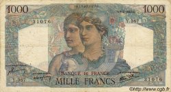 1000 Francs MINERVE ET HERCULE FRANKREICH  1947 F.41.18 fS