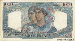 1000 Francs MINERVE ET HERCULE FRANCE  1949 F.41.26 VF+