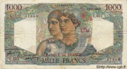 1000 Francs MINERVE ET HERCULE FRANKREICH  1949 F.41.29 S to SS