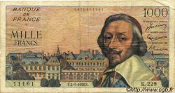 1000 Francs RICHELIEU FRANCIA  1956 F.42.18 RC+