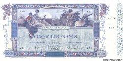 5000 Francs FLAMENG FRANCE  1918 F.43.01 VF-
