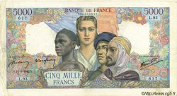 5000 Francs EMPIRE FRANÇAIS FRANCIA  1942 F.47.04 RC+