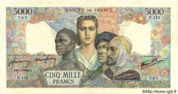 5000 Francs EMPIRE FRANÇAIS FRANCIA  1944 F.47.07 MBC+ a EBC