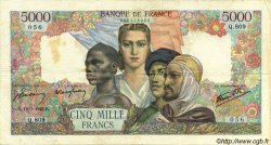 5000 Francs EMPIRE FRANÇAIS FRANCIA  1945 F.47.34 BC+