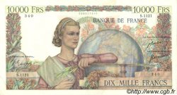 10000 Francs GÉNIE FRANÇAIS FRANCIA  1951 F.50.47 MBC