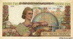 10000 Francs GÉNIE FRANÇAIS FRANCE  1951 F.50.52