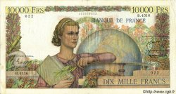 10000 Francs GÉNIE FRANÇAIS FRANCE  1953 F.50.64 TB+