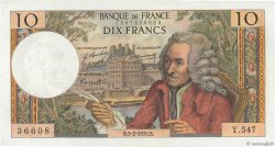 10 Francs VOLTAIRE FRANCE  1970 F.62.42