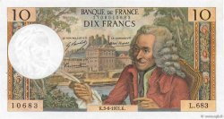 10 Francs VOLTAIRE FRANCE  1971 F.62.50 pr.SPL