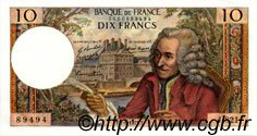 10 Francs VOLTAIRE FRANCE  1972 F.62.58 AU-