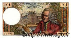 10 Francs VOLTAIRE FRANCE  1972 F.62.59 XF+