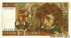 10 Francs BERLIOZ FRANCE  1972 F.63.01 VF+
