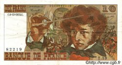 10 Francs BERLIOZ FRANCE  1973 F.63.02 VF+