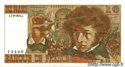 10 Francs BERLIOZ FRANCE  1974 F.63.03 VF+