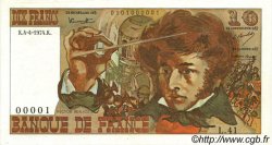 10 Francs BERLIOZ FRANCIA  1974 F.63.04 AU