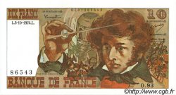 10 Francs BERLIOZ FRANCE  1974 F.63.07a UNC-