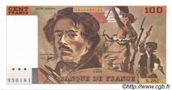 100 Francs DELACROIX 442-1 & 442-2 FRANCIA  1994 F.69ter.01c AU