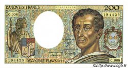 200 Francs MONTESQUIEU FRANCIA  1981 F.70.01 SC