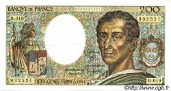200 Francs MONTESQUIEU FRANCE  1983 F.70.03 XF+