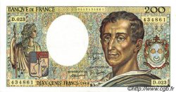 200 Francs MONTESQUIEU FRANCE  1984 F.70.04 XF+