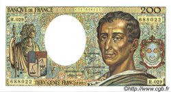 200 Francs MONTESQUIEU FRANKREICH  1985 F.70.05 fST+