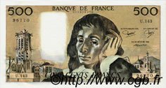 500 Francs PASCAL FRANKREICH  1981 F.71.25 fST