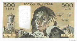 500 Francs PASCAL FRANKREICH  1983 F.71.29 fST+