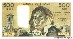 500 Francs PASCAL Fauté FRANKREICH  1991 F.71.48 VZ+