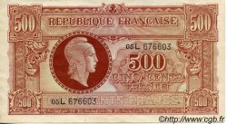 500 Francs MARIANNE fabrication anglaise FRANCE  1945 VF.11.01 XF