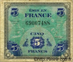 5 Francs DRAPEAU FRANCIA  1944 VF.17.01 RC+