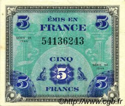 5 Francs DRAPEAU FRANCIA  1944 VF.17.01 SC