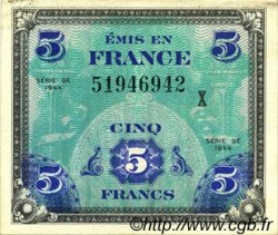 5 Francs DRAPEAU Faux FRANKREICH  1944 VF.17.03x fST