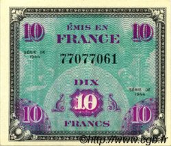 10 Francs DRAPEAU FRANCIA  1944 VF.18.01 FDC