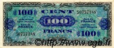 100 Francs DRAPEAU FRANCIA  1944 VF.20.01 MBC+ a EBC