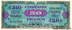 50 Francs FRANCE FRANKREICH  1945 VF.24.02 fST