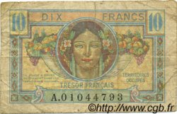 10 Francs TRÉSOR FRANÇAIS FRANCIA  1947 VF.30.01 RC+
