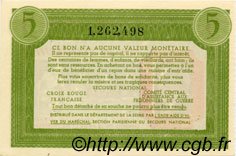 5 Francs BON DE SOLIDARITÉ FRANCE Regionalismus und verschiedenen  1941 KL.05D1 ST