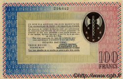 100 Francs BON DE SOLIDARITÉ FRANCE regionalism and various  1941 KL.10C UNC-