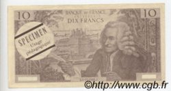 10 Francs VOLTAIRE Spécimen FRANCE regionalism and various  1966  AU