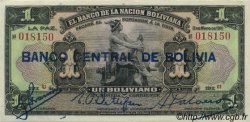 1 Boliviano BOLIVIEN  1929 P.112 VZ