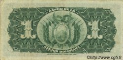 1 Boliviano BOLIVIA  1929 P.112 q.SPL