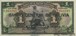 1 Boliviano BOLIVIA  1929 P.112 AU