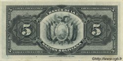 5 Bolivianos BOLIVIA  1929 P.113 AU