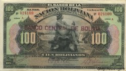 100 Bolivianos BOLIVIEN  1929 P.117 VZ