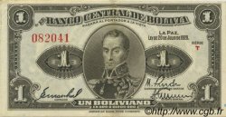 1 Boliviano BOLIVIA  1928 P.119a VF+
