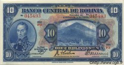10 Bolivianos BOLIVIEN  1928 P.121a ST