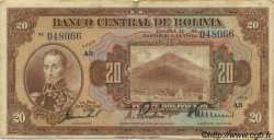 20 Bolivianos BOLIVIA  1928 P.122a F