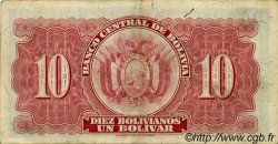 10 Bolivianos BOLIVIEN  1928 P.130 fVZ