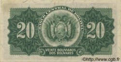 20 Bolivianos BOLIVIEN  1928 P.131 VZ